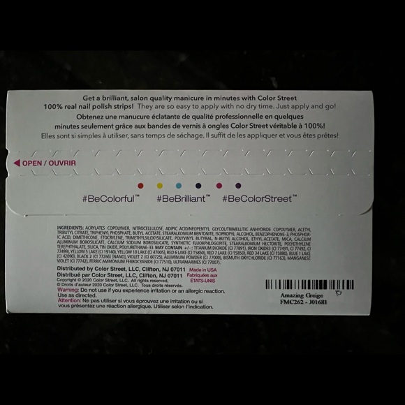 Color street Nail polish strips- Amazing greige - Picture 2 of 3